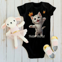 Niedlich Kitten Butterfells Hello World