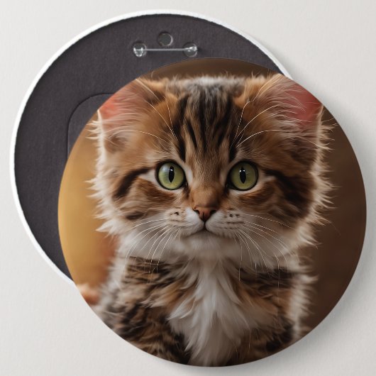 Niedlich Kitten Button (Vorne & Hinten)