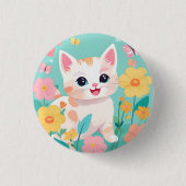 Niedlich Kitten Button (Vorderseite)