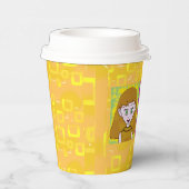 Niedlich Kitten Cartoon Pappbecher (Rechts)