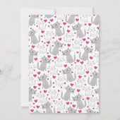 Niedlich Kitten Cat Baby Showmama und Baby Einladung (Rückseite)