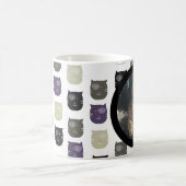 Niedlich Kitten Cat Faces Pet Foto Name Kaffee Tas Kaffeetasse (Mittel)