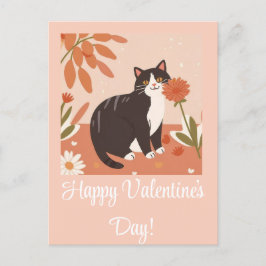 Niedlich Kitten Cat Happy Valentine's Day Personal Feiertagspostkarte