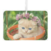 Niedlich Kitten Cat Lover Autolufterfrischer (Rückseite)