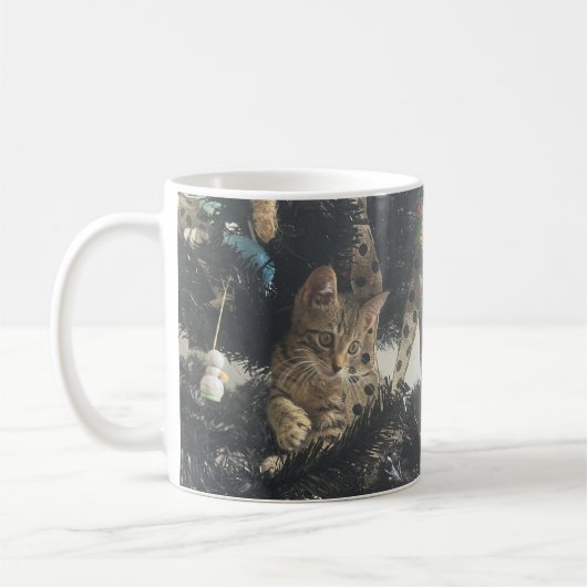 Niedlich Kitten Cat Pet Foto Name  Kaffeetasse (Links)