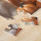 Niedlich Kitten Cat Pumpkin Herbst Individuelle Na Puzzle (Seite)