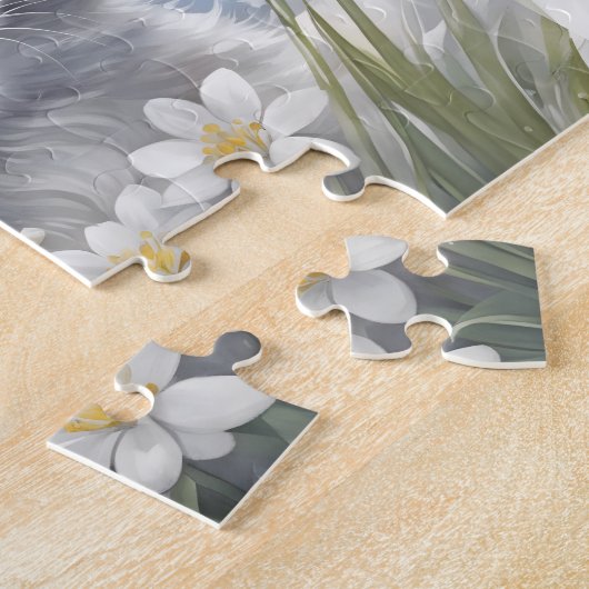 Niedlich Kitten Cat Winter Spring Blumenkohl Indiv Puzzle (Seite)