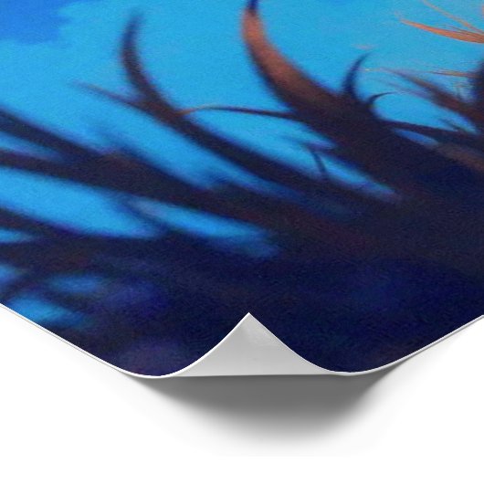 Niedlich Kitten Chased durch ein UFO Poster (Ecke)