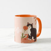 Niedlich Kitten Chat Kaffee Personalisiert Tasse (VorderseiteRechts)
