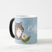 Niedlich Kitten Chat Kaffee Personalisiert Verwandlungstasse (Vorderseite Links)