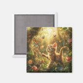 Niedlich Kitten Digital Art Magnet (Vorderseite/Rückseite)