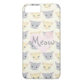 Niedlich Kitten Face Pattern Meow Case (Rückseite)