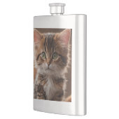 Niedlich Kitten Flachmann (Links)
