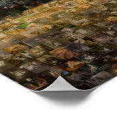 Niedlich Kitten Foto Mosaik. Poster (Ecke)