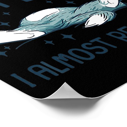 Niedlich Kitten Funny Lying Cat Jemand sagte, ich Poster (Ecke)