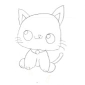 Niedlich Kitten Funny Sweet Cat Cartoon Geburtstag Karte