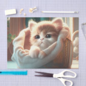 Niedlich Kitten für Katzen Liebhaber Seidenpapier (Handwerk)