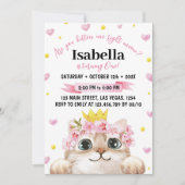 Niedlich Kitten Geburtstag Einladung Katze Party (Vorderseite)
