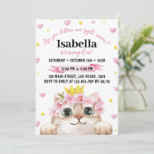 Niedlich Kitten Geburtstag Einladung Katze Party (Stehend Vorderseite)