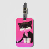 Niedlich Kitten Gepäckanhänger (Vorderseite Vertikal)
