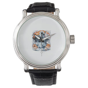 Niedlich Kitten Ghost Party Pumpkin Niedlich Hallo Armbanduhr
