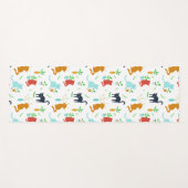 Niedlich Kitten Greenery Adventure Yogamatte (Vorderseite (Horizontal))