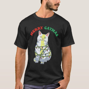 Niedlich Kitten Groovy Merry Catmas Weihnachten We T-Shirt