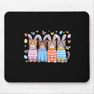 Niedlich Kitten Happy Osterkatze Bunny Ears and Eg Mousepad