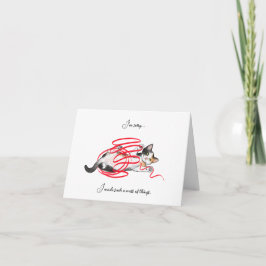 Niedlich Kitten Ich bedaure, Blank Grußkarte Karte