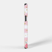 Niedlich Kitten Illustration Sweet Monogram Case M iPhone Hülle (Rechte Seite)