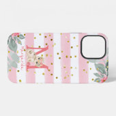 Niedlich Kitten Illustration Sweet Monogram Case M iPhone Hülle (Rückseite (Horizontal))