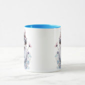 Niedlich Kitten in Blume Anstrich Tasse (Zentrum)