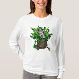 Niedlich Kitten in Catnip Pot T-Shirt