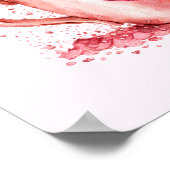 Niedlich Kitten in einem Teacup mit Herz Poster (Ecke)