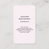 Niedlich Kitten in einem Teacup mit Herz Visitenkarte (Rückseite)