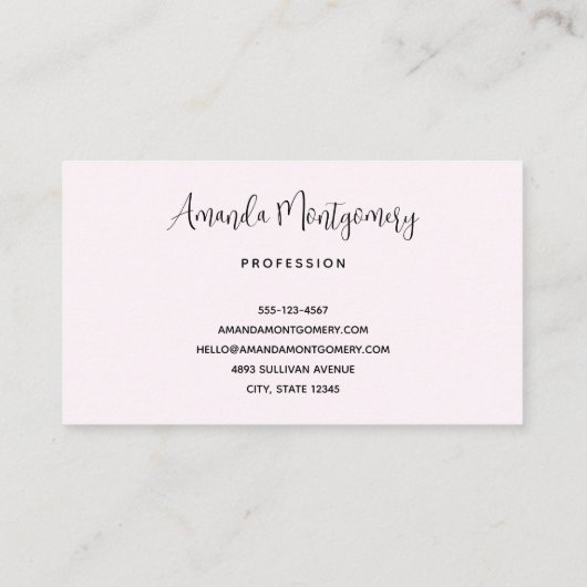 Niedlich Kitten in einem Teacup mit Herz Visitenkarte (Rückseite)