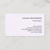 Niedlich Kitten in einem Teacup mit Herz Visitenkarte (Rückseite)