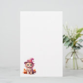 Niedlich Kitten in Pink Stationery Briefpapier (Stehend Vorderseite)