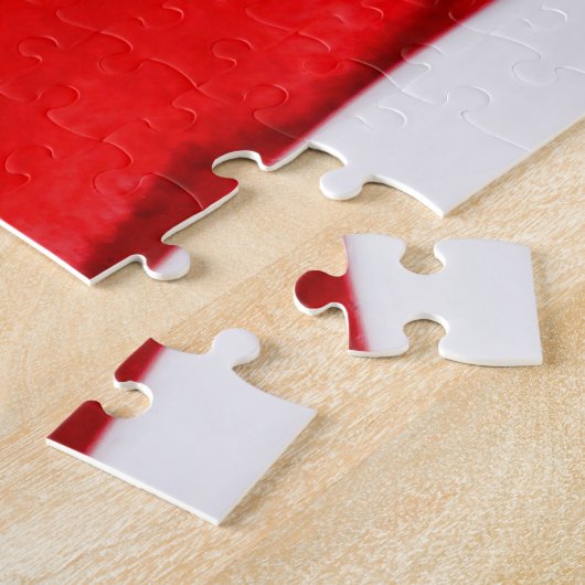 Niedlich Kitten in Weihnachtsmannmütze Puzzle (Seite)