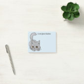 Niedlich Kitten individuelle Name und Farbnotizen Post-it Klebezettel (Büro)