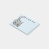 Niedlich Kitten individuelle Name und Farbnotizen Post-it Klebezettel (angewinkelt)