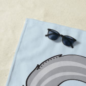 Niedlich Kitten individuelle Name und Farbtupfer Strandtuch (Beispiel)