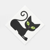 Niedlich Kitten Kitten Halloween Black Cat Napkins Serviette (Ecke)