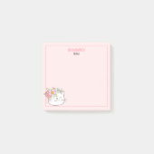 Niedlich Kitten Kitty Cat Pink Mädchenname Post-it Klebezettel (Vorderseite)