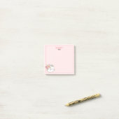 Niedlich Kitten Kitty Cat Pink Mädchenname Post-it Klebezettel (Auf Schreibtisch)