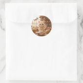 Niedlich Kitten Knetteig Runder Aufkleber (Tasche)