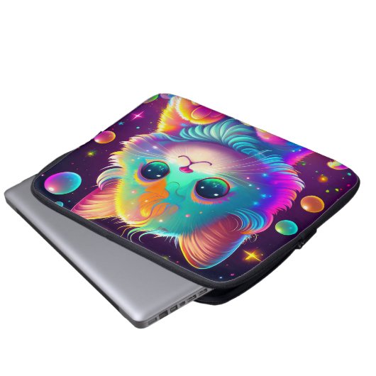 Niedlich Kitten Laptopschutzhülle (Vorne Knopf)