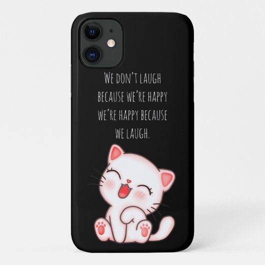 Niedlich Kitten Laughing Case-Mate iPhone Hülle (Rückseite)