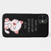 Niedlich Kitten Laughing Case-Mate iPhone Hülle (Rückseite (Horizontal))
