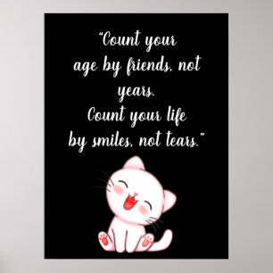 Niedlich Kitten Laughing Poster